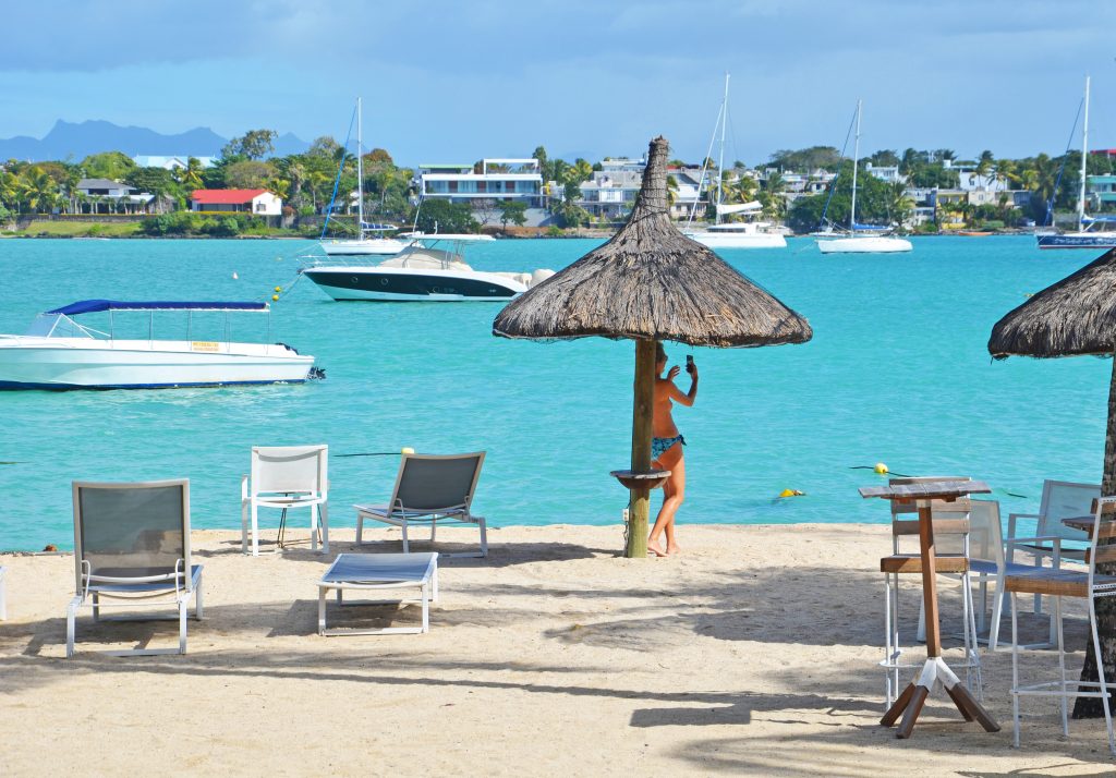 Svane Rejser's hoteller i Mauritius - Strand ud for Grand-Baie