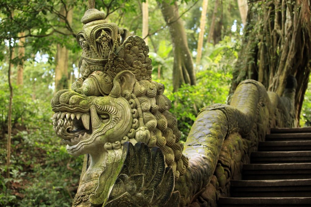 På rejser til Bali ser du mange statuer af guder