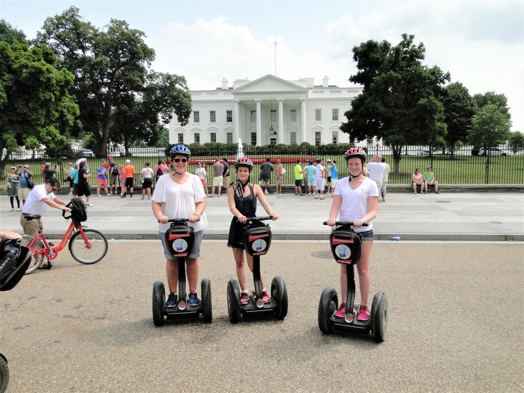 Segways foran Det Hvide Hus