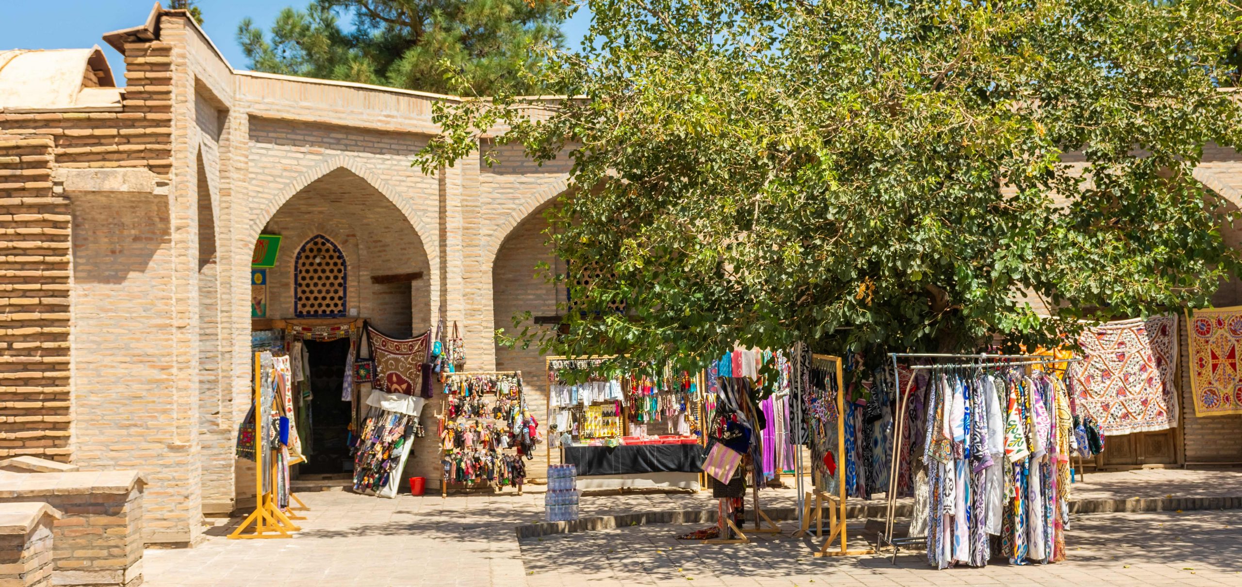 svane-rejser-usbekistan-stande-marked